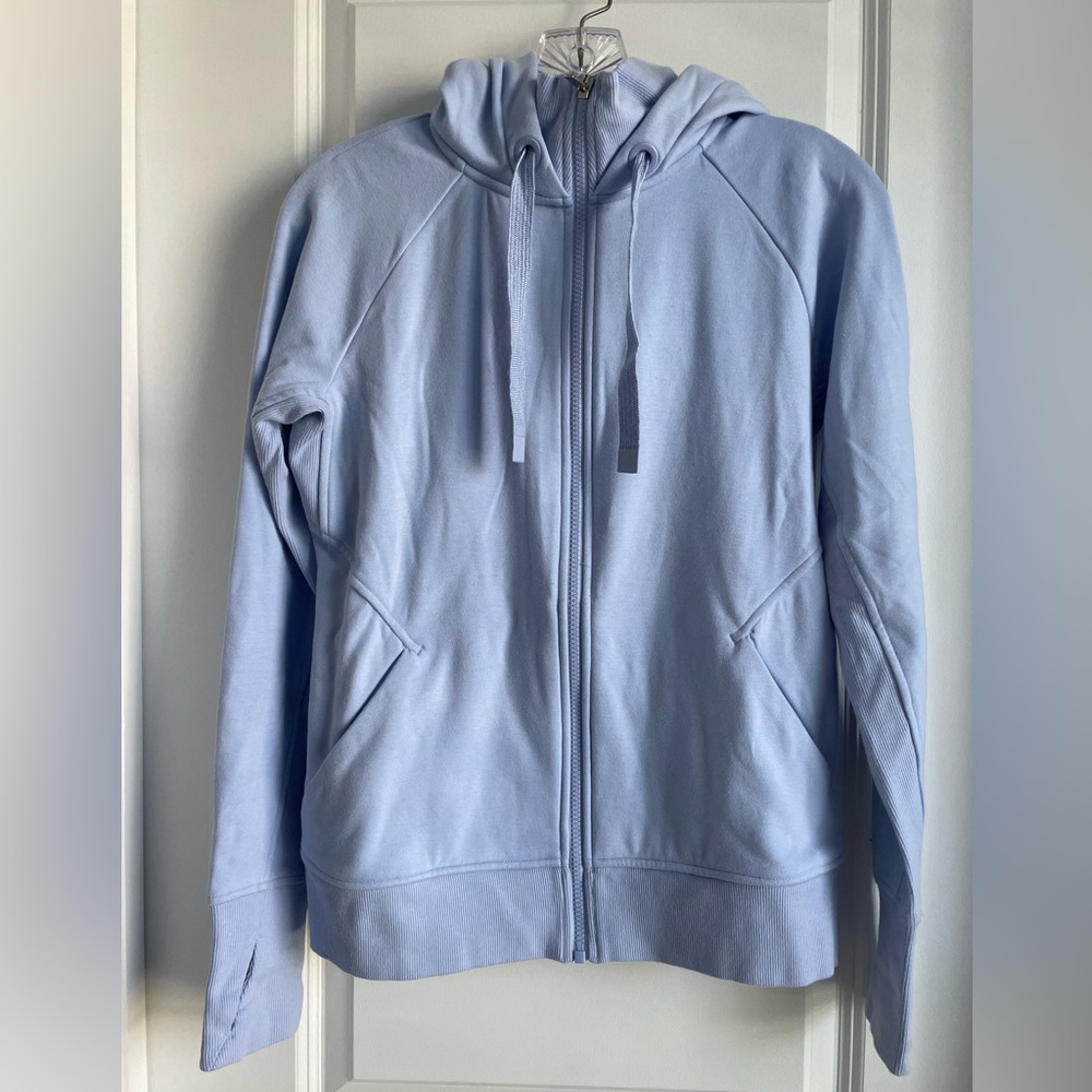 athleta triumph hoodie, small, victorian periwinkle blue, worn twice